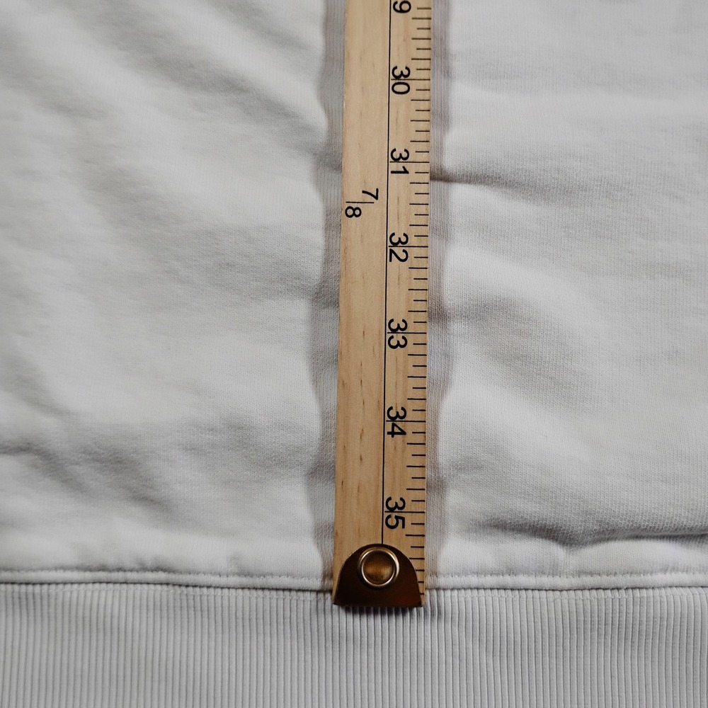 MM6 Maison Margiela White Embroidered Logo Sweatshirt Dress Short Sleeve Italy - Picture 12 of 15